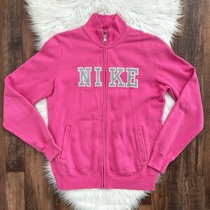 🩷 NIKE | Sweatshirt Jacket | Pink |Size L